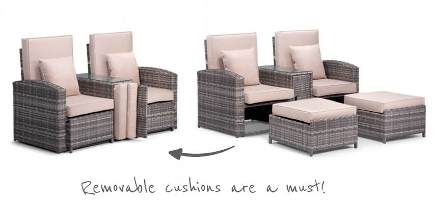 Boston Pool Lounger Set - Titanium